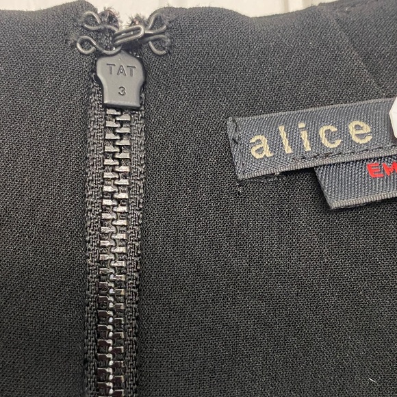 Alice + Olivia Black Wrap Dress - Picture 5 of 7